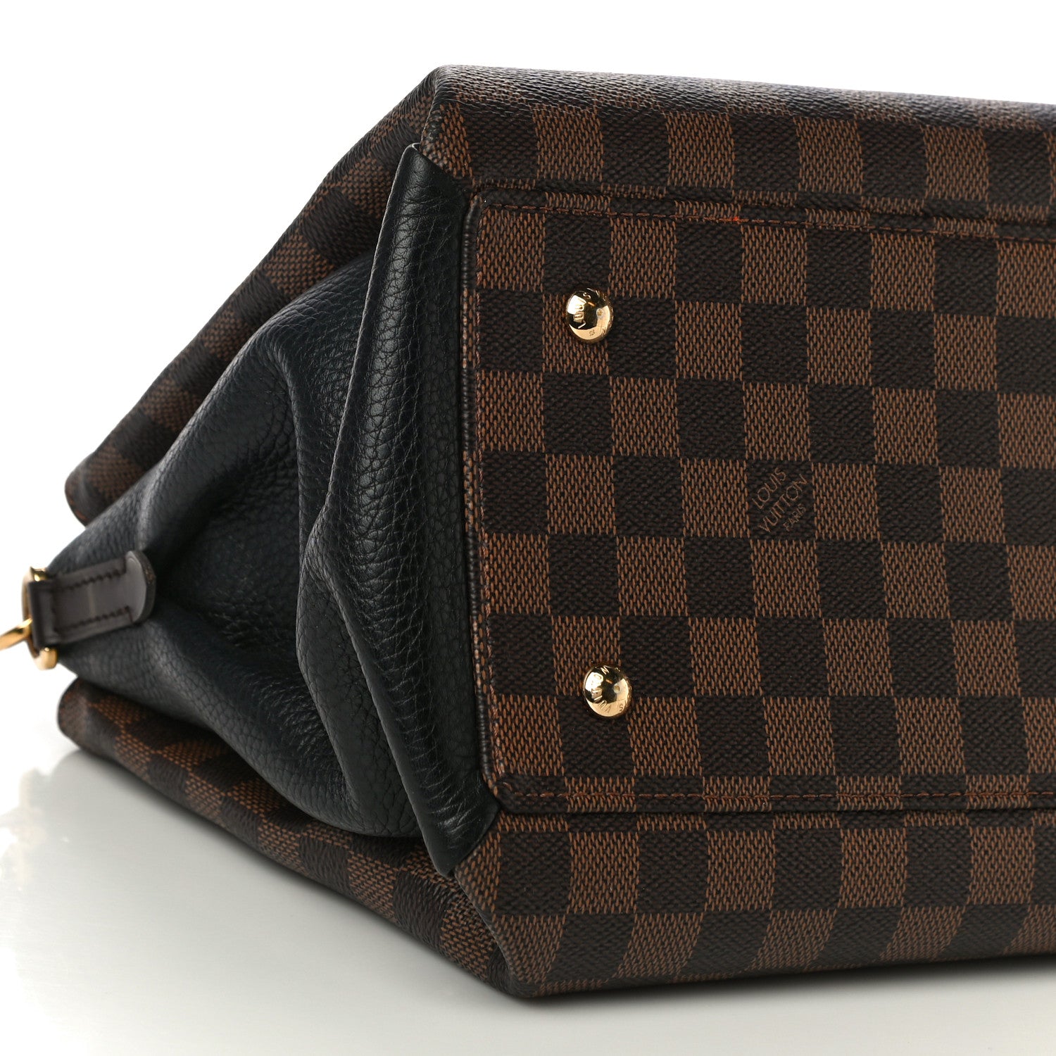 Louis Vuitton Cuir Taurillon Damier Ebene Normandy Black 8 of 10