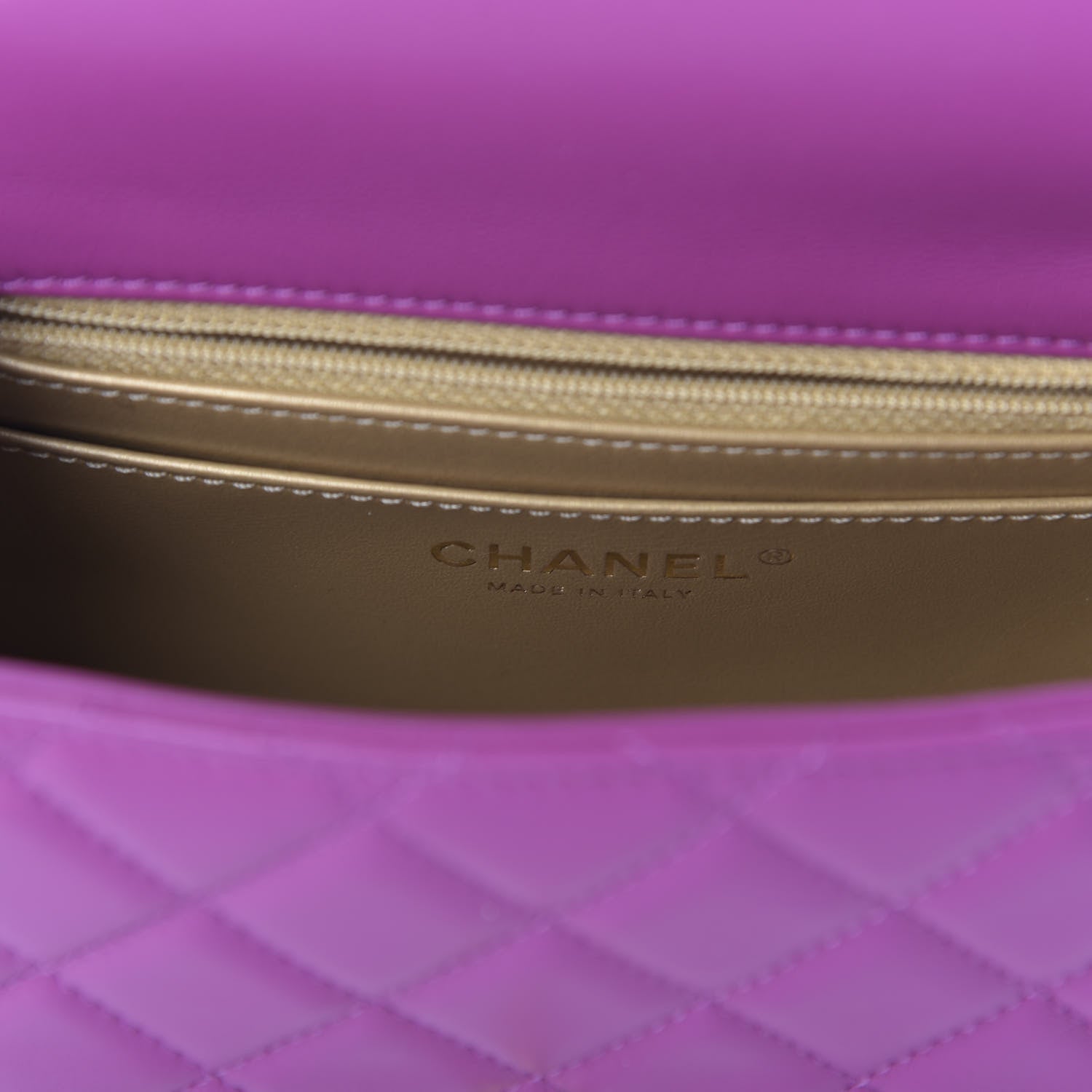 Chanel Lambskin Quilted Mini Pearl Crush Flap Violet 8 of 11