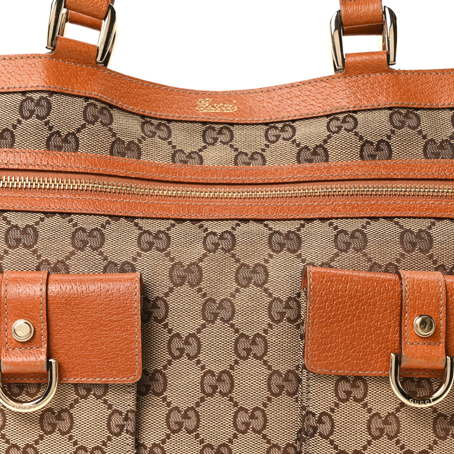 Gucci Monogram Abbey D Ring Tote Tan 8 of 10