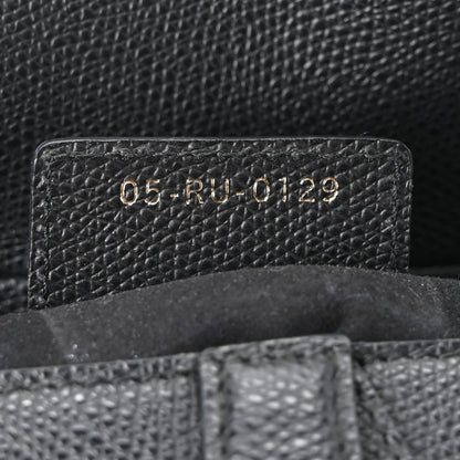 Christian Dior Grained Calfskin Saddle Bag Black 7 of 10
