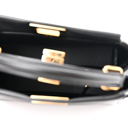 Fendi Nappa Mini Peekaboo Iconic Satchel Black 5 of 11