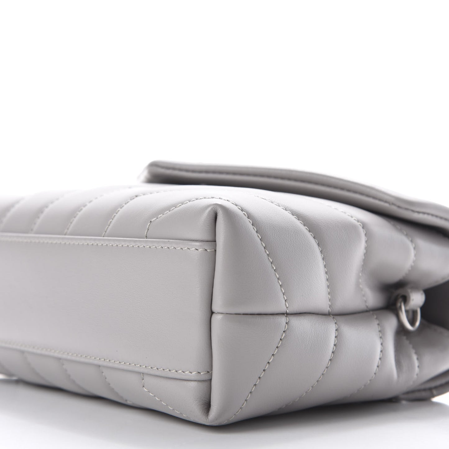 Calfskin Y Quilted Monogram Toy Loulou Satchel Granite