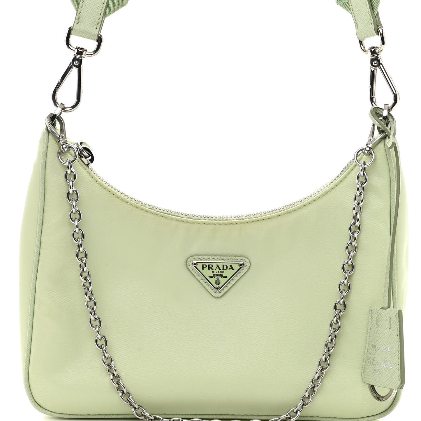 Re-Nylon Saffiano Re-Edition 2005 Shoulder Bag Acqua
