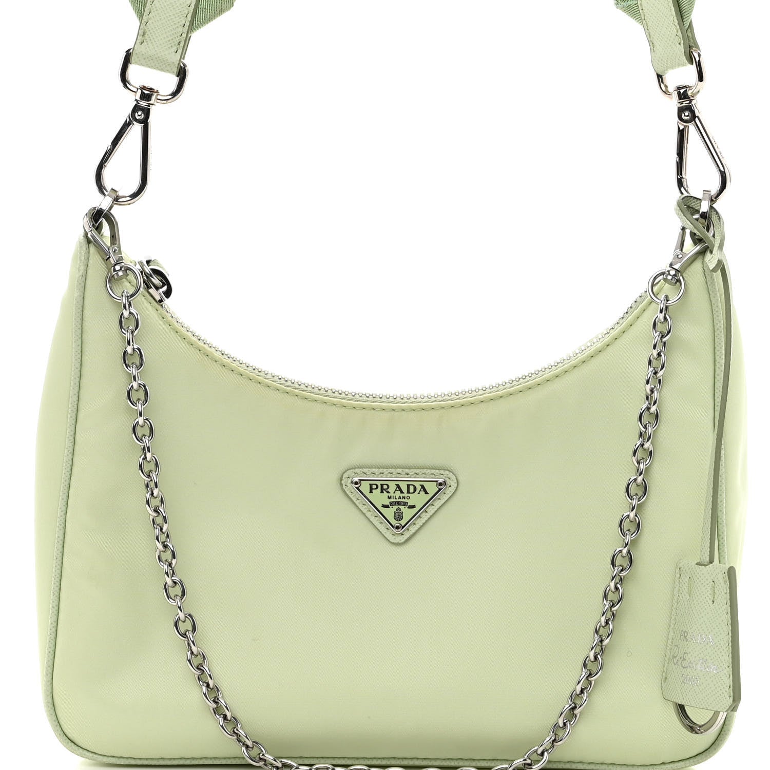 Prada Re-Nylon Saffiano Re-Edition 2005 Shoulder Bag Acqua 7 of 9