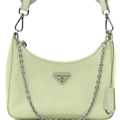 Prada Re-Nylon Saffiano Re-Edition 2005 Shoulder Bag Acqua 7 of 9