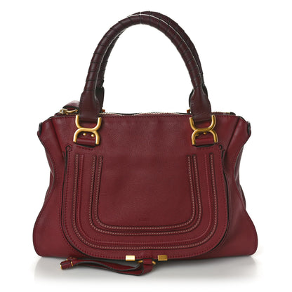 Chloe Calfskin Medium Marcie Satchel Garnet 1 of 11