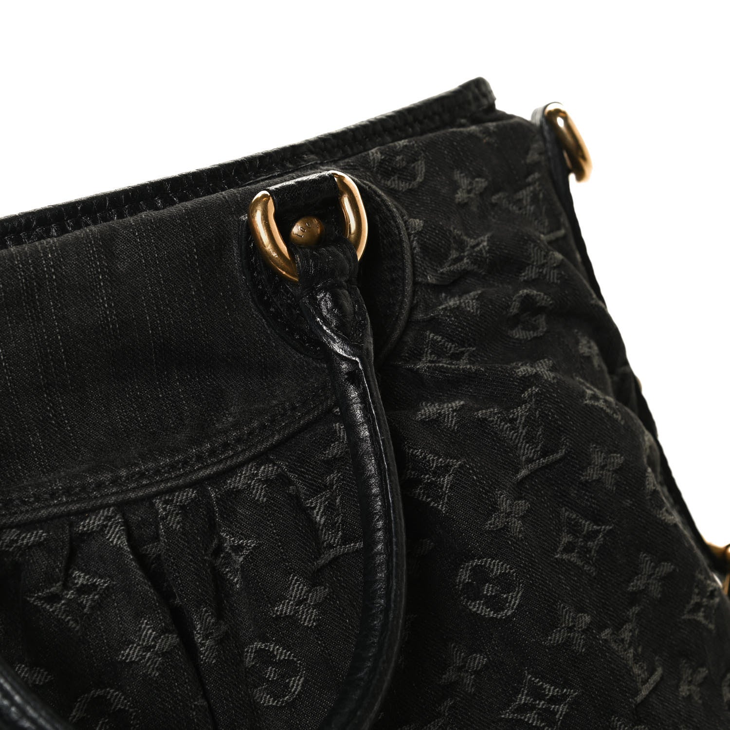 Louis Vuitton Denim Neo Cabby MM Black 10 of 13