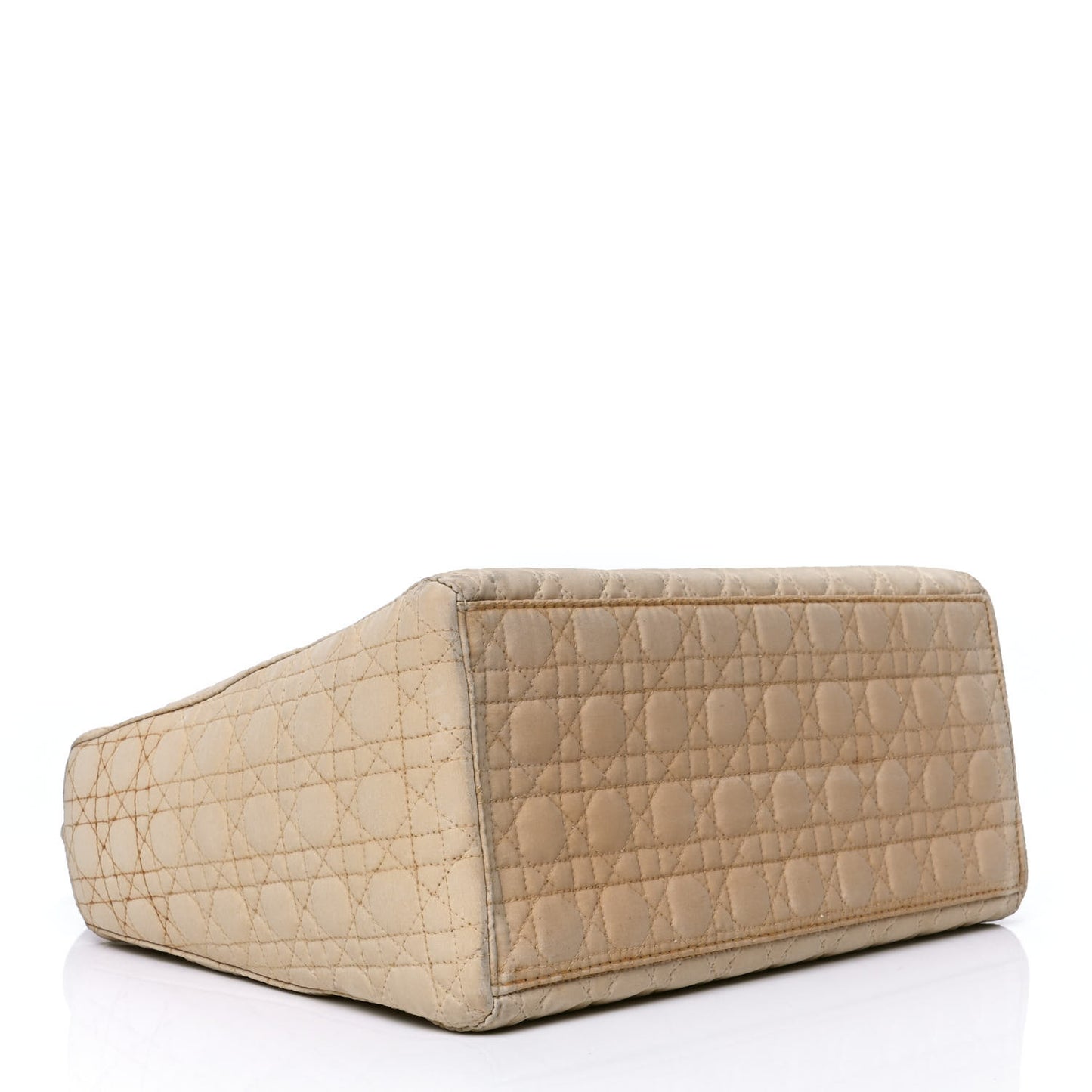 Nylon Cannage Medium Lady Dior Beige