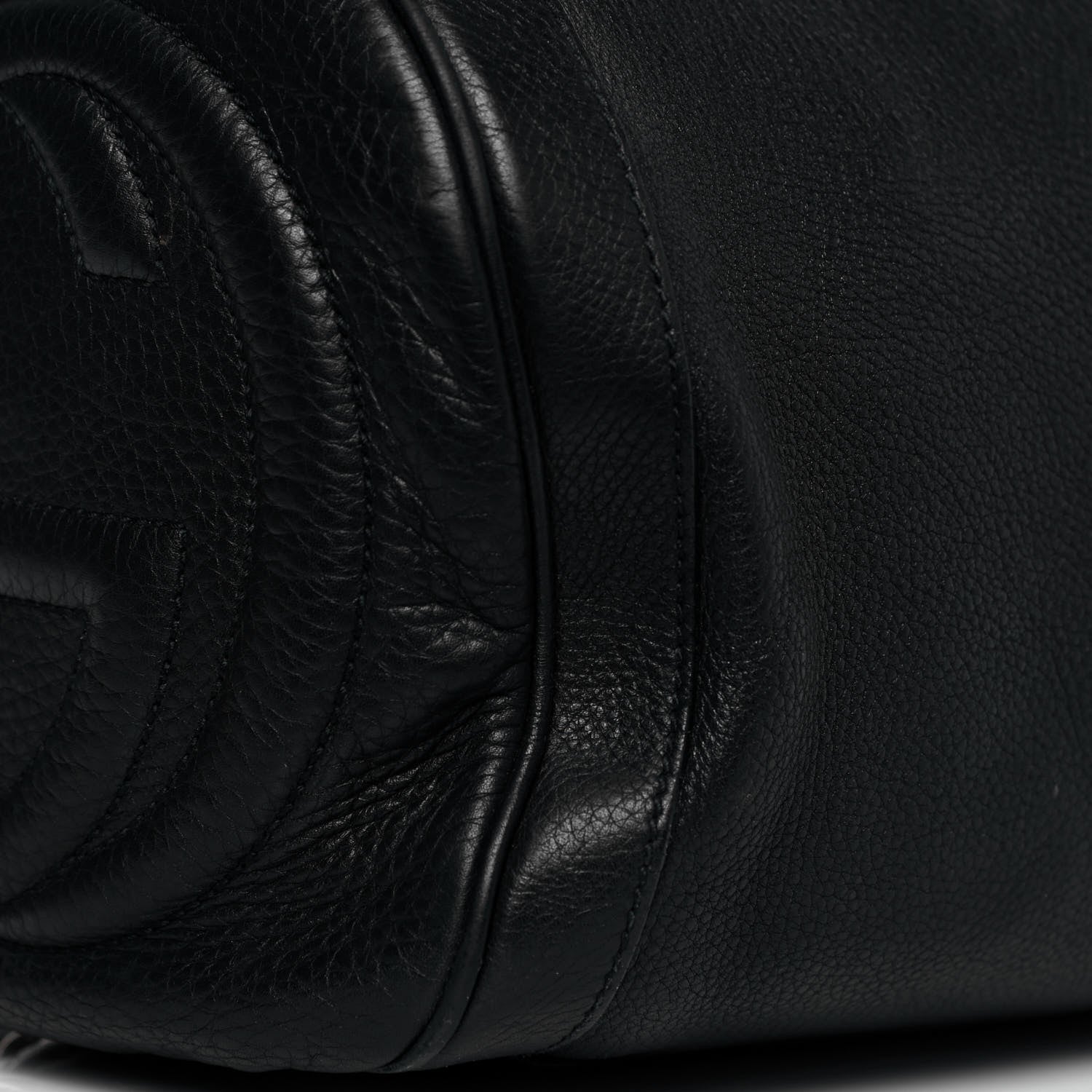 Gucci Pebbled Calfskin Medium Soho Boston Black 16 of 17