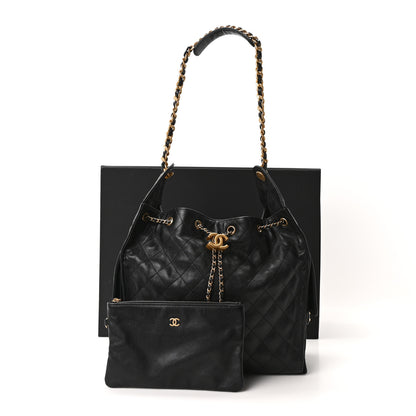 Chanel Caviar Quilted Medium Chanel 25 Handbag Black 12 of 12