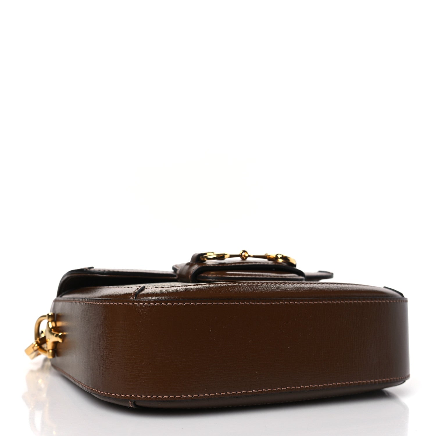Gucci GG Supreme Monogram Web Mini Horsebit 1955 Shoulder Bag Beige Brown Sugar 4 of 9