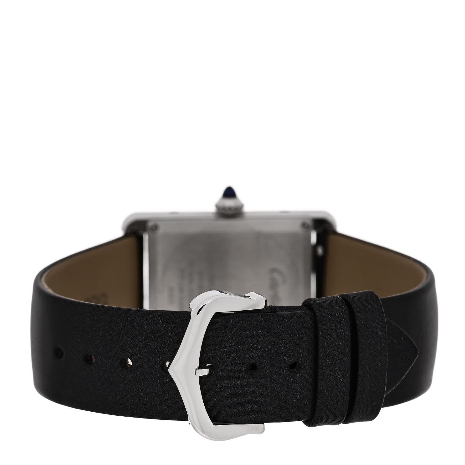 Cartier Stainless Steel Satin Diamond 25mm Must de Cartier Tank Quartz Watch 3 of 4