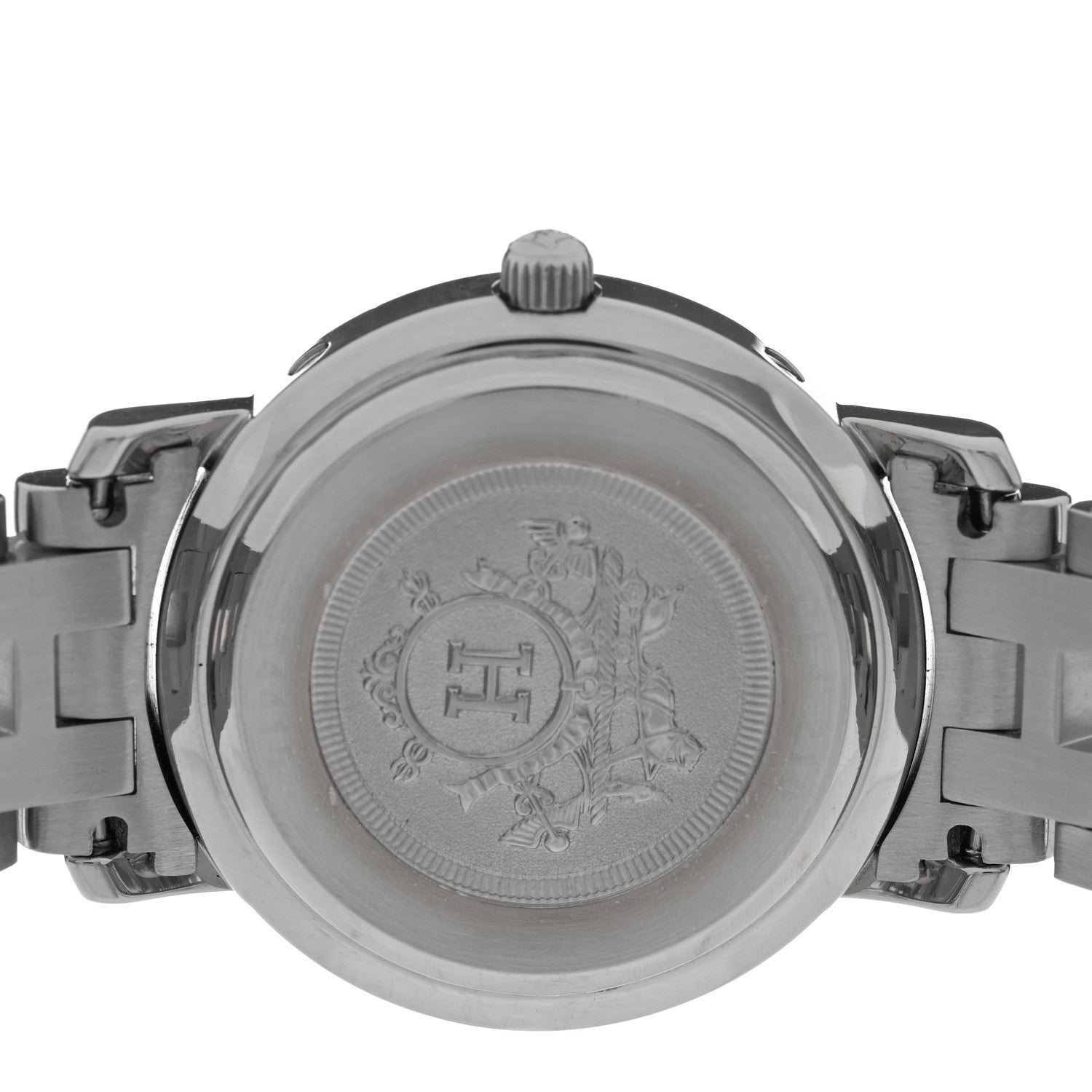Hermes Stainless Steel 24mm Clipper Quartz Watch White 4 of 4