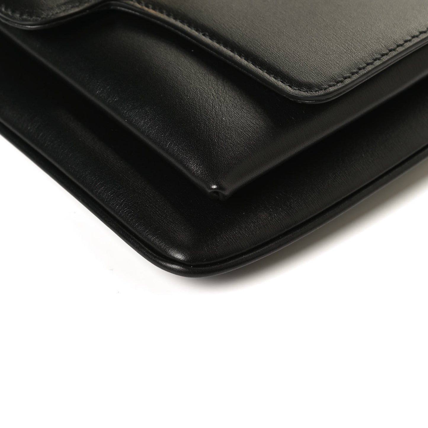Vitello Palmellato Lux Small Arli Flap Shoulder Bag Black