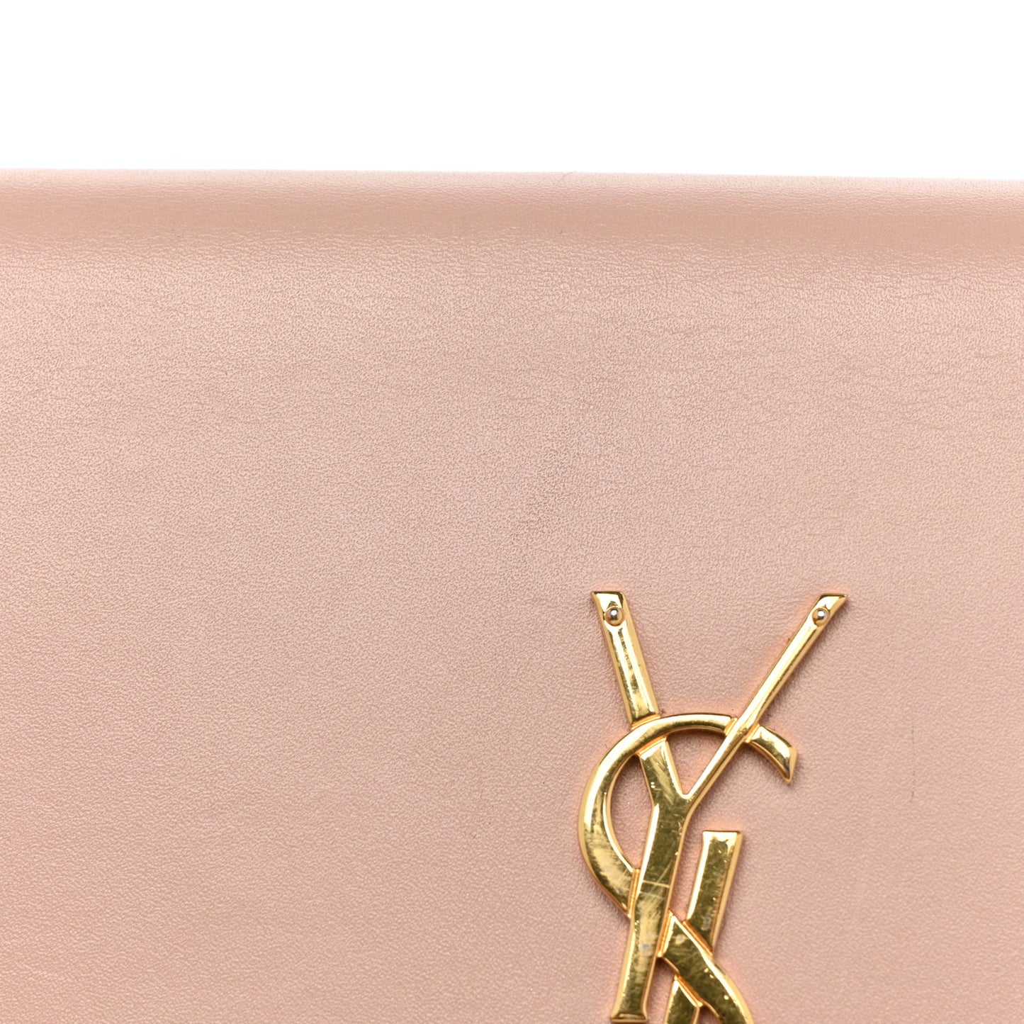 Smooth Calfskin Classic Monogram Kate Tassel Chain Wallet Pale Pink