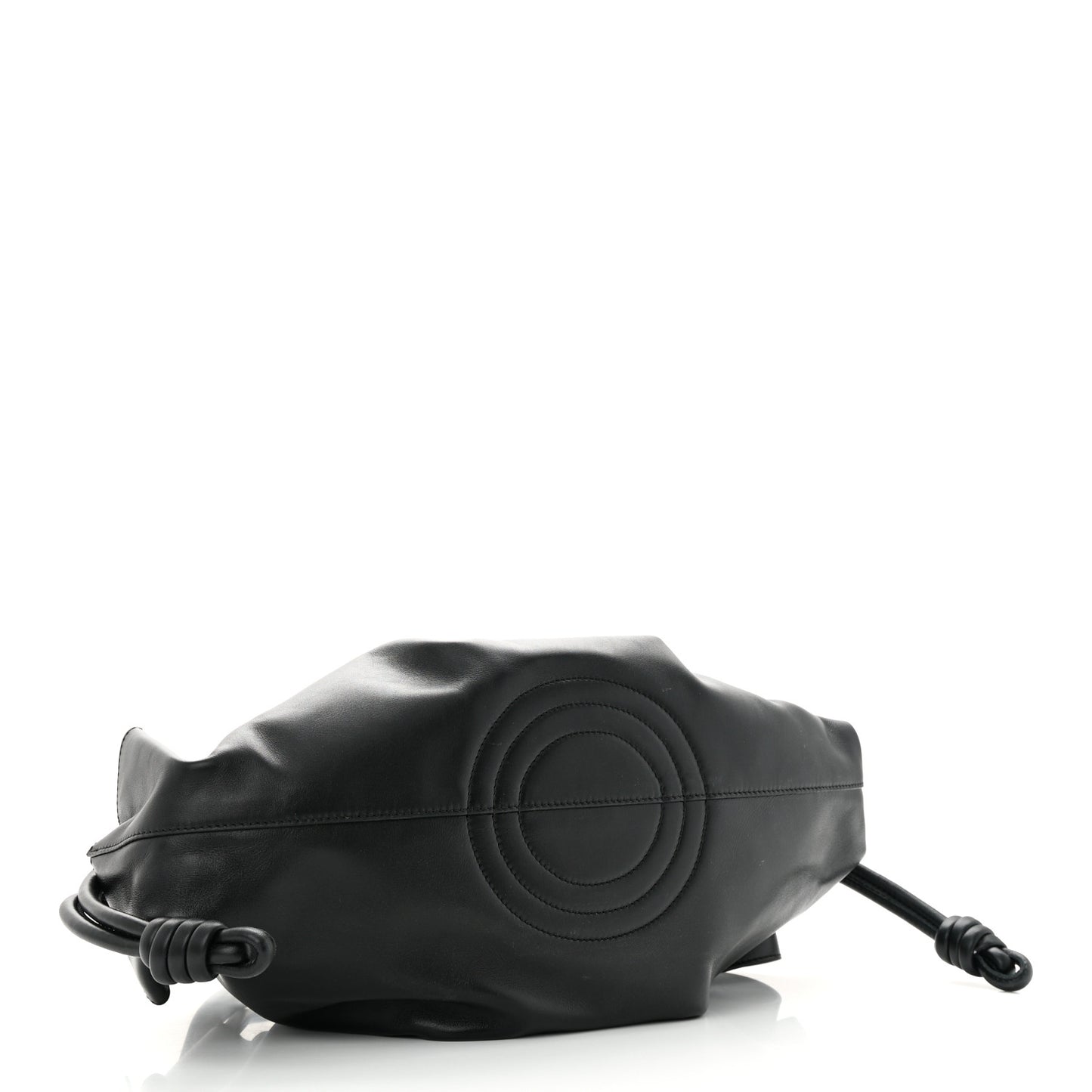 Shiny Nappa Calfskin Paseo Bag Black