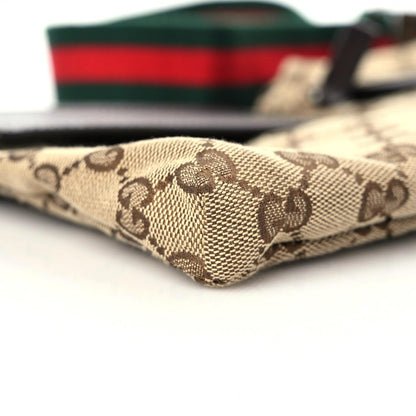 Gucci GG Monogram Double Pocket Belt Bag Dark Brown 9 of 16