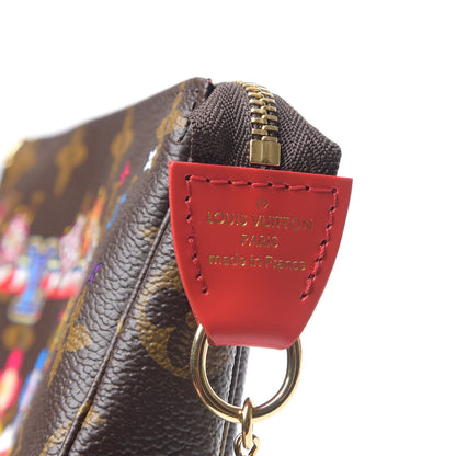 Louis Vuitton Monogram 2020 Christmas Animation Bumper Cars Mini Pochette Accessories Coquelicot 5 of 7