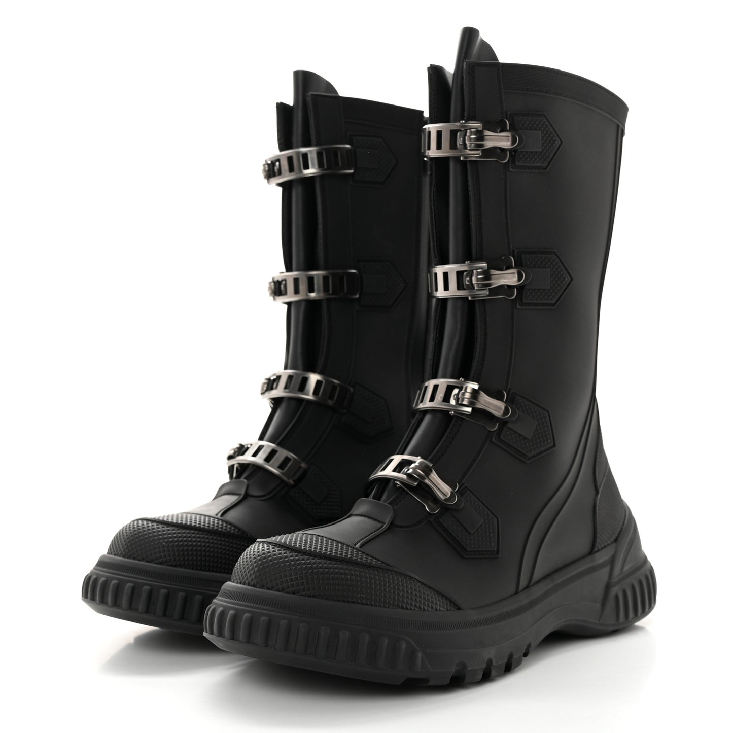 Neoprene Rubber Diorground Low Boots 38 Black