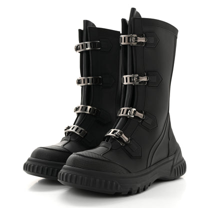 Christian Dior Neoprene Rubber Diorground Low Boots 38 Black 3 of 9