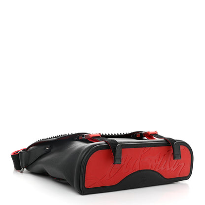 Christian Louboutin Calfskin Spikes Loubiclic Messenger Black 4 of 10