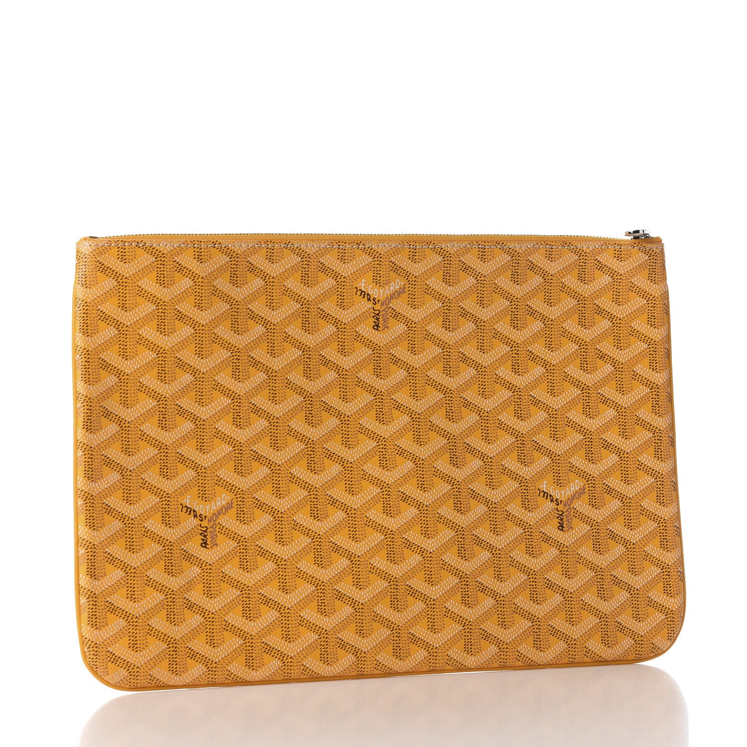 Goyard Goyardine Senat Pochette MM Yellow 3 of 18