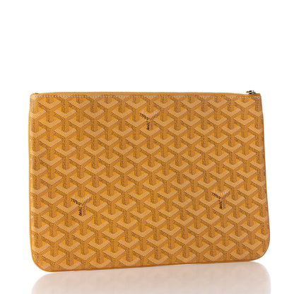 Goyard Goyardine Senat Pochette MM Yellow 3 of 18