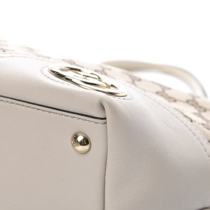 Gucci Monogram Medium New Britt Tote Off White 10 of 18