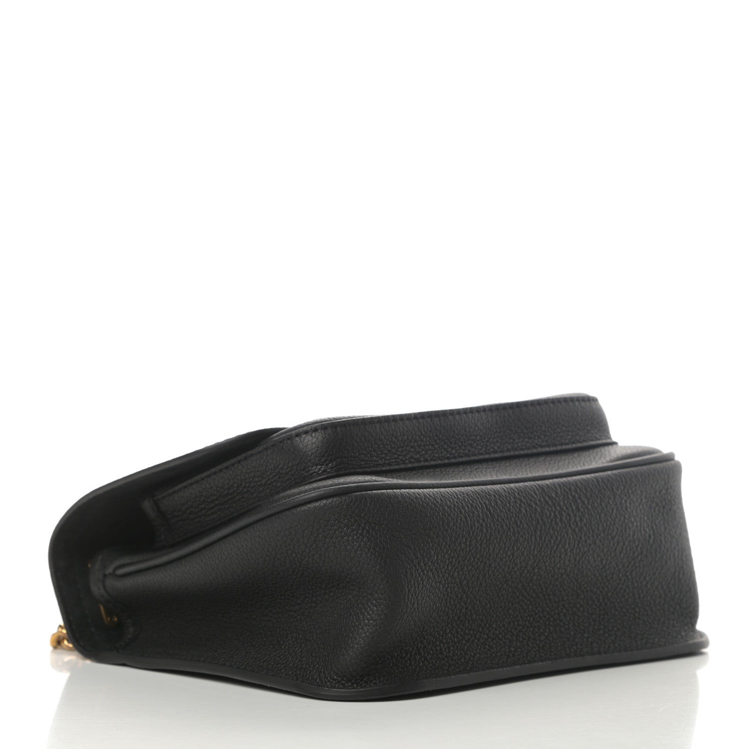 Louis Vuitton Grained Calfskin Lockme Chain Bag Black 4 of 9