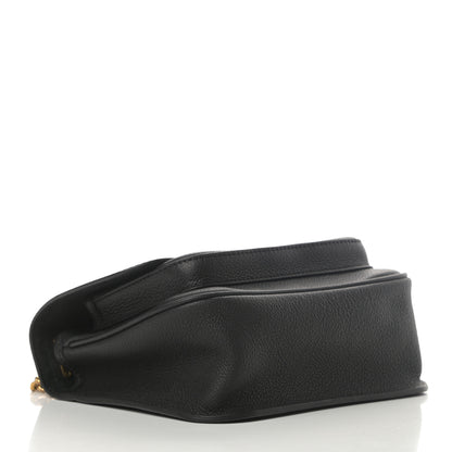 Louis Vuitton Grained Calfskin Lockme Chain Bag Black 4 of 9