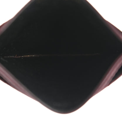Saint Laurent Grain De Poudre Matelasse Chevron Cassandre Credit Card Case Bordeaux 5 of 7