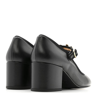 Chanel Lambskin Mary Jane Charm Pumps 39 Black 5 of 9
