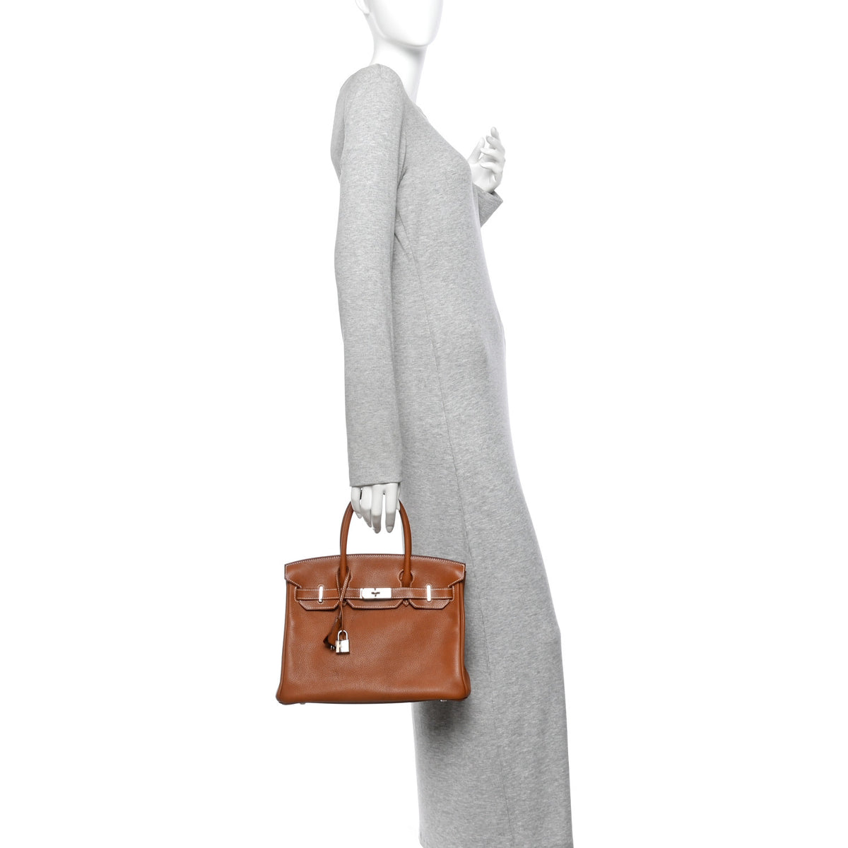 Natural Barenia Faubourg Birkin 30 Fauve