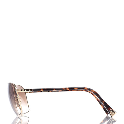 Louis Vuitton Conspiration Pilote Sunglasses Z0034U Gold 4 of 9