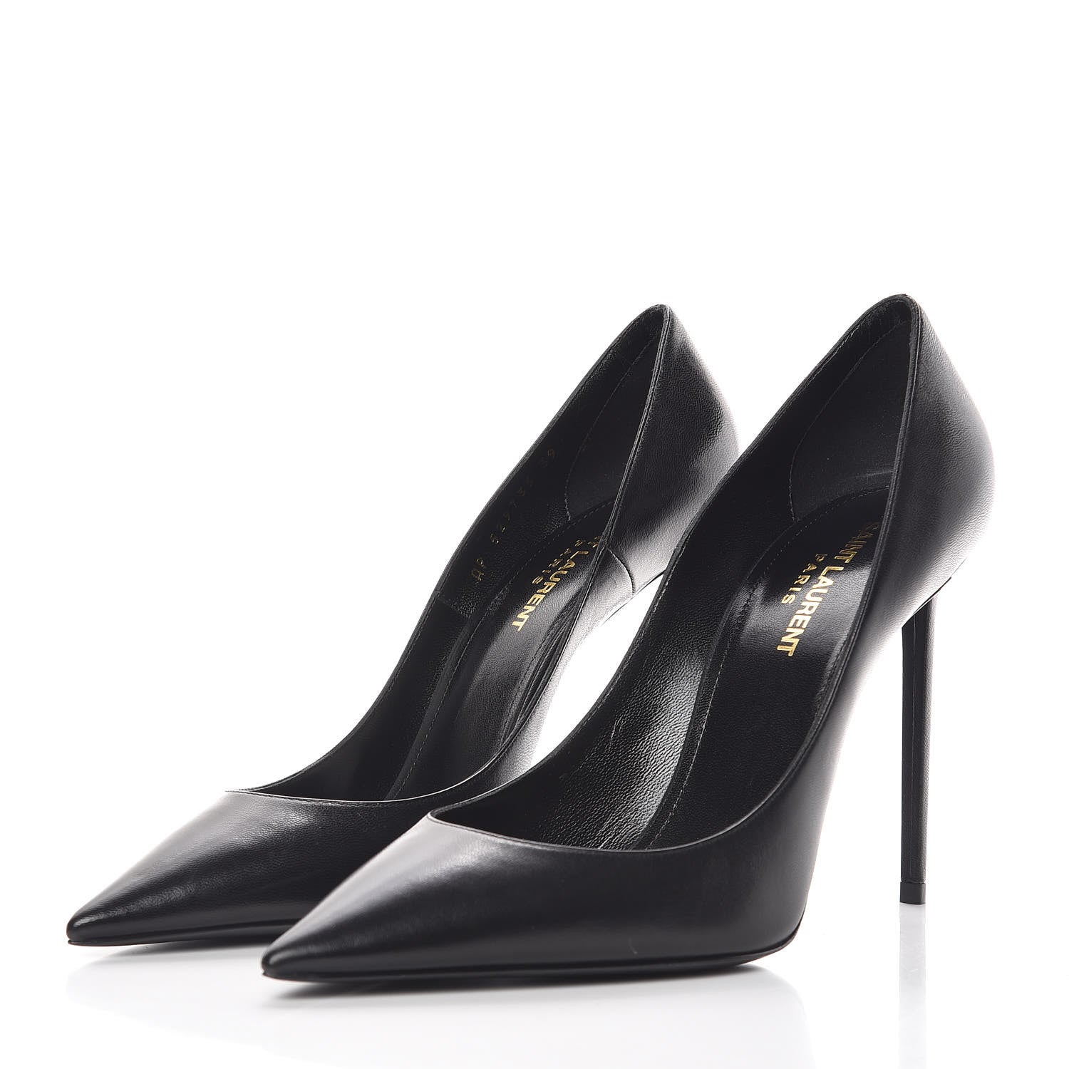 Saint Laurent Calfskin Zoe 105 Pumps 39 Black 3 of 8