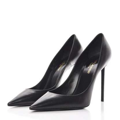 Saint Laurent Calfskin Zoe 105 Pumps 39 Black 3 of 8