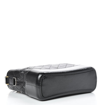 Chanel Aged Calfskin Quilted Medium Gabrielle Hobo Black 3 of 16