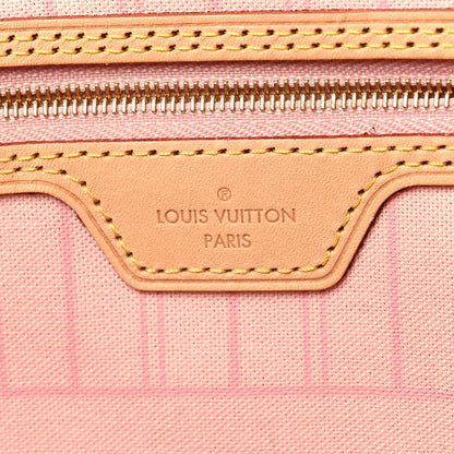 Louis Vuitton Damier Azur Neo Neverfull MM Rose Ballerine 8 of 12