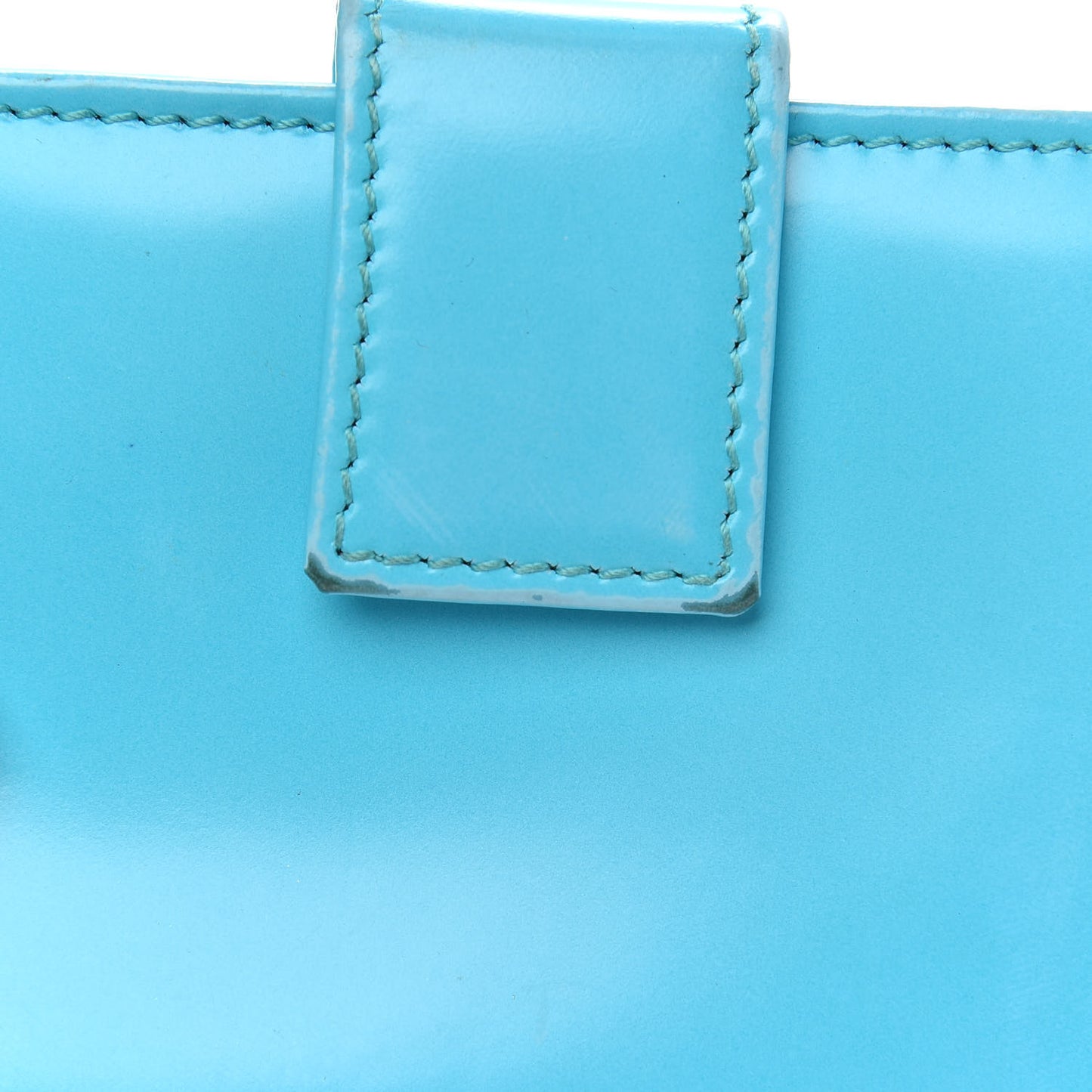 Shade Lux Calfskin Swarovski Crystal Mini GG Sparkling French Flap Wallet Turquoise