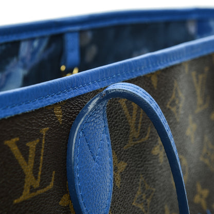 Louis Vuitton Monogram Articles de Voyage Ikat Neverfull MM Grand Blue 8 of 8