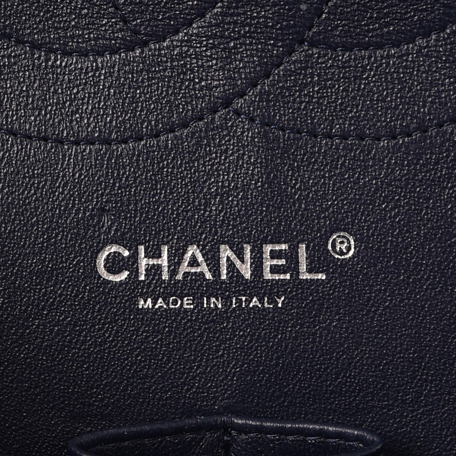Chanel Caviar Quilted Jumbo Double Flap Navy Blue 7 of 9
