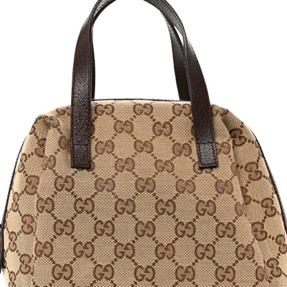 Gucci Monogram Calfskin Large Balthus Cosmetic Pouch Beige Ebony Cocoa 8 of 10
