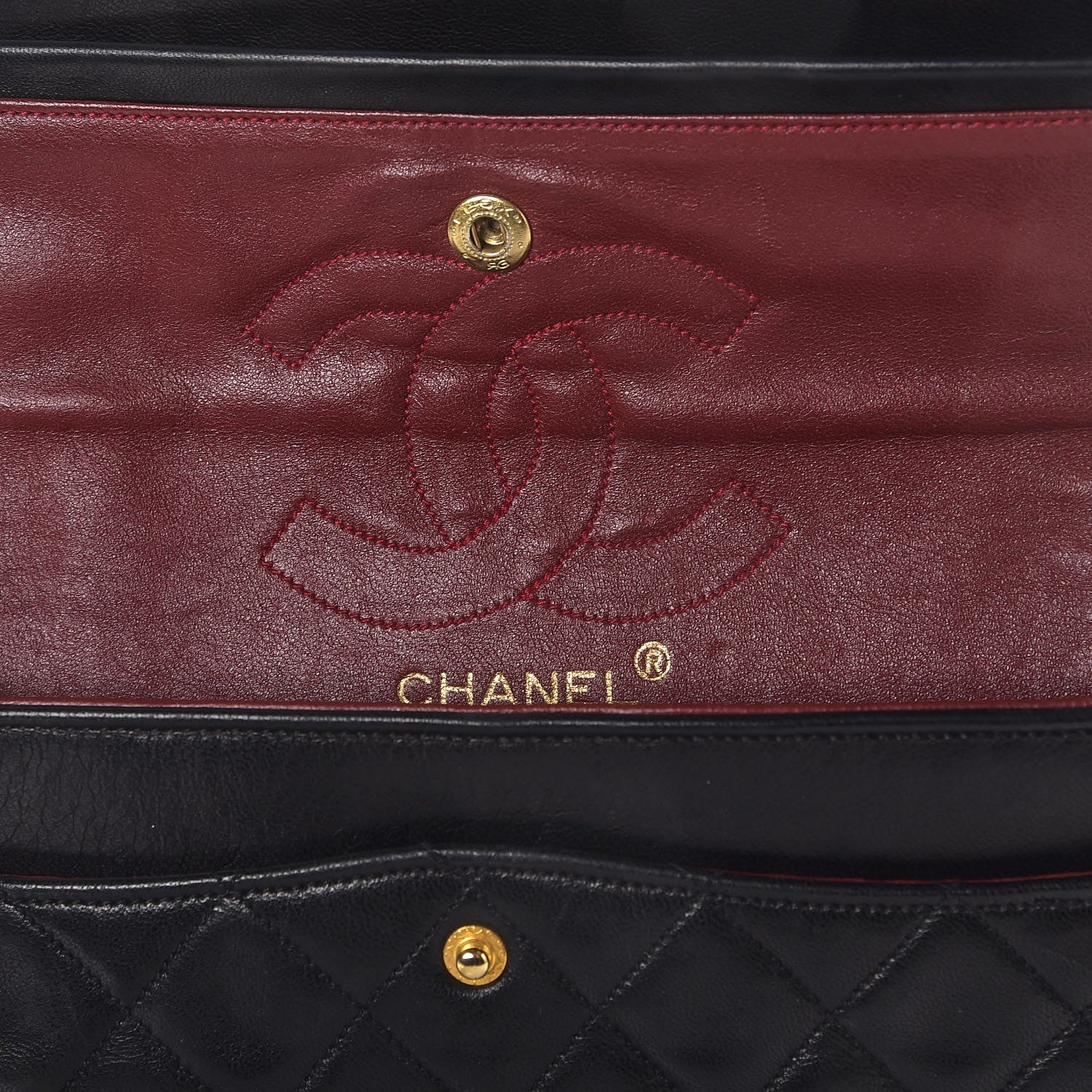 Chanel Lambskin Quilted Small Double Flap Black 11 of 13
