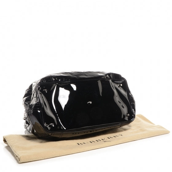 Patent Quilted Beaton Black