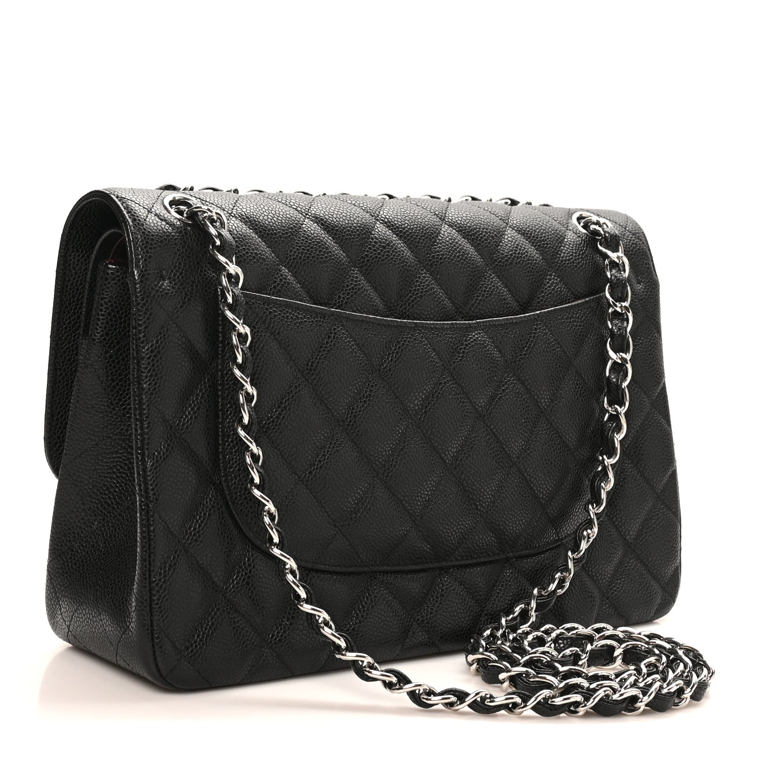 Chanel Caviar Quilted Jumbo Double Flap Black 3 of 10