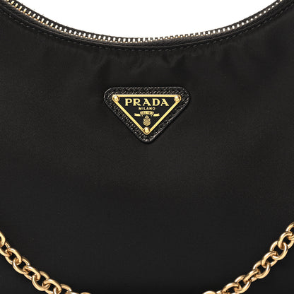 Prada Nylon Re-Edition 2005 Shoulder Bag Black 7 of 9
