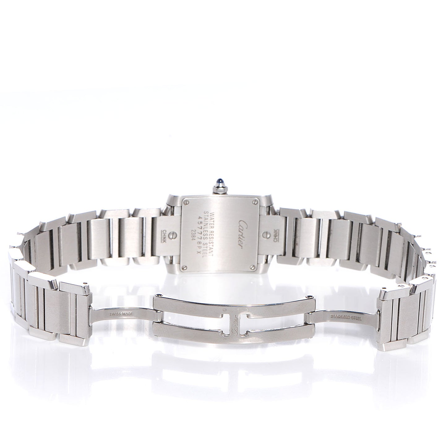 Stainless Steel 20mm Tank Francaise Quartz Watch