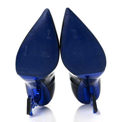 Saint Laurent Patent Opyum 110 Pumps 36.5 Black Blue 5 of 9