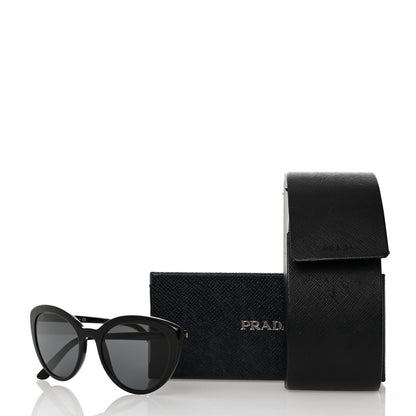 Prada Acetate Cat Eye Sunglasses SPR 02V Black 8 of 8