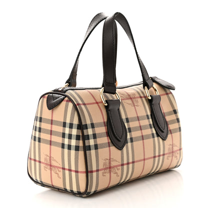 Burberry Haymarket Check Small Chester Bowling Bag Chocolate 3 of 10